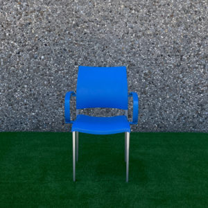 Cadira en blau