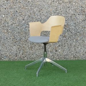Cadira fusta / llana gris IKEA FJÄLLBERGET