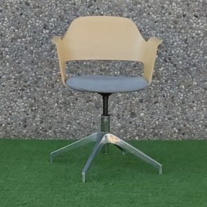 Cadira fusta / llana gris IKEA FJÄLLBERGET